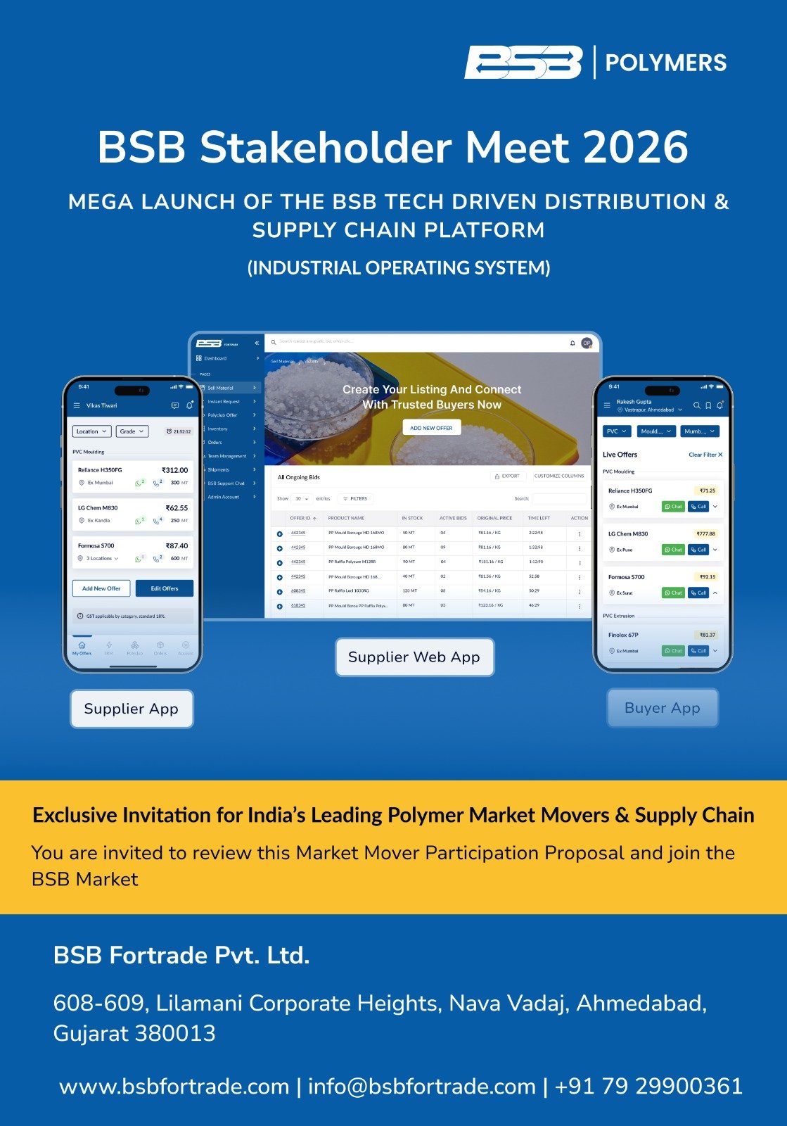  BSB STAKEHOLDER MEET 2026 — Mega Launch